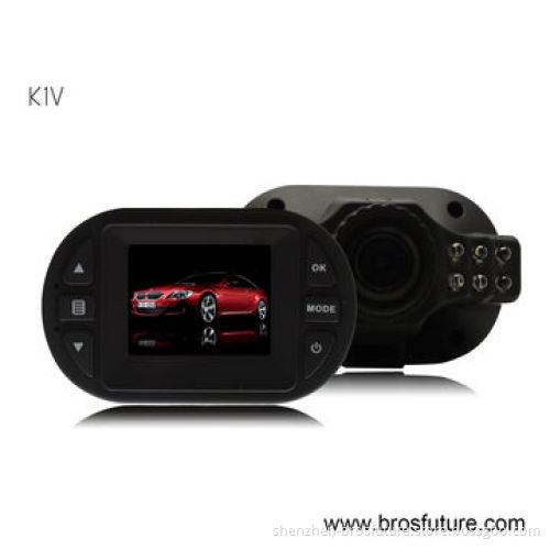 Car dashboard camera HD720p 1.5-inch screen 120 degree viewing angle support G sensor 12pcs IR LED